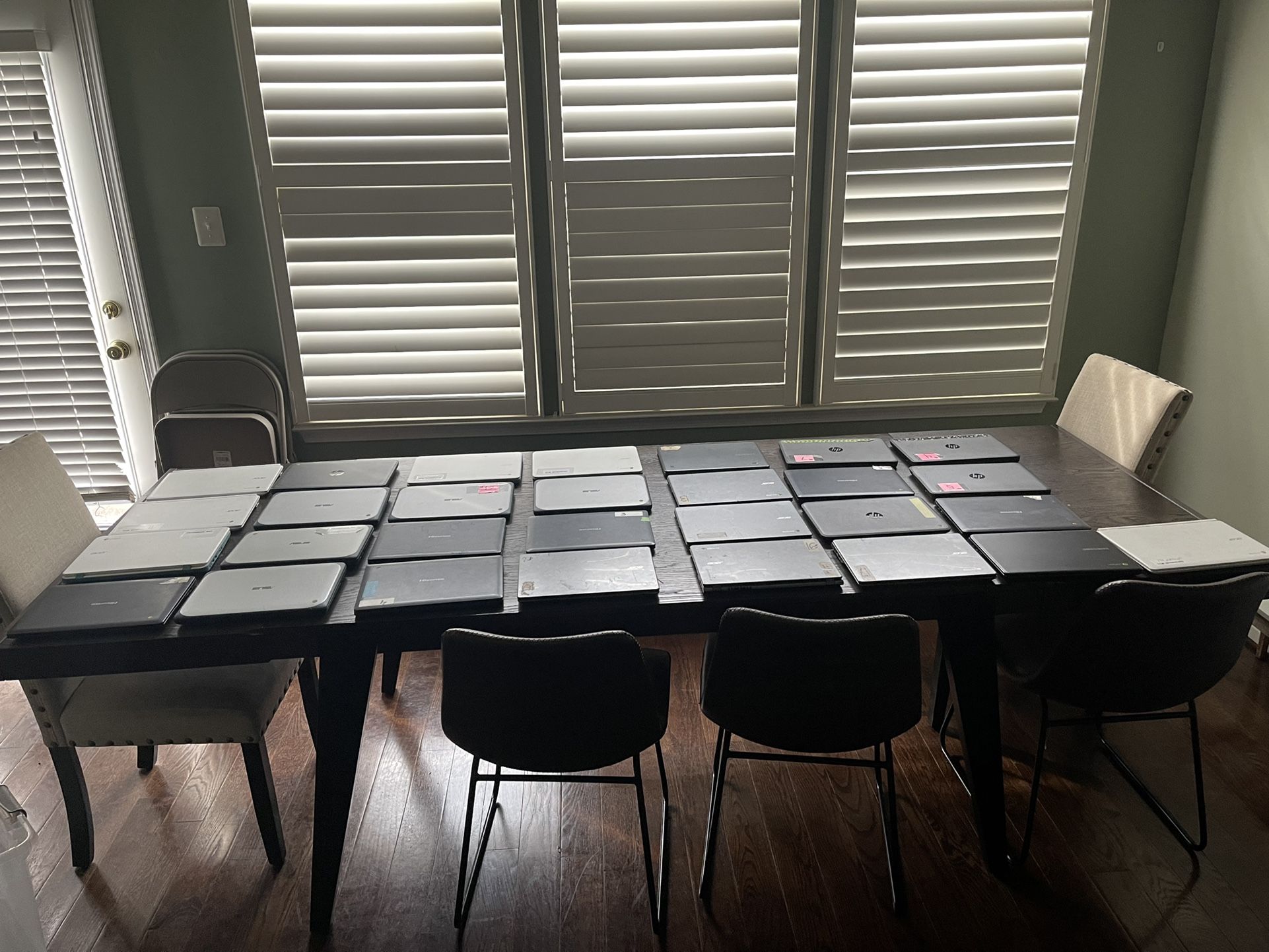 30 various chromebooks