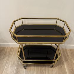 Art Deco Bart Cart - Black and Gold