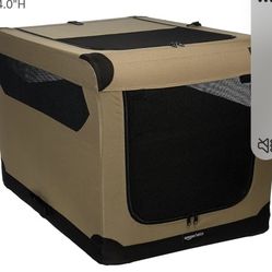 
Amazon Basics Foldable Portable Travel Pet Kennel for Cat, Dog, Rabbit, 36 Inch, Tan, 35.8"L x 24.0"W x 24.0"H