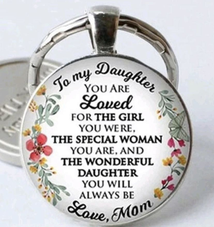 To My Daughter Keychain-New