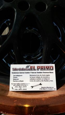 Tenemos llantas usadas y nuevas en el taller el primo