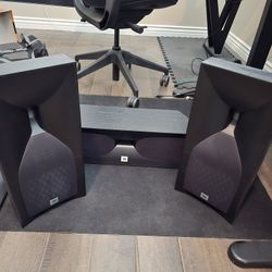JBL 5 Series Speakers And Matching Center Home Theater