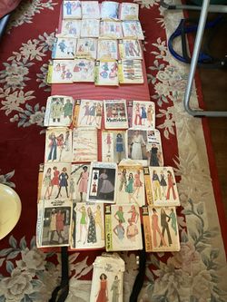 Vintage Sewing Patterns From 60s 70s Rare Uncut 38 Total