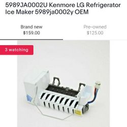 Ice Maker Kenmore LG 5989JA000 2U
