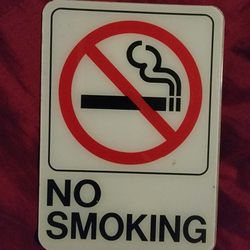 No Smoking Sign/5×7/New