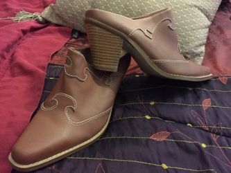 Open back boots size 8