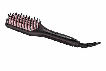 emington Remington pro pearl full size ceramic heated smoothing brush purple cb7400p, Black