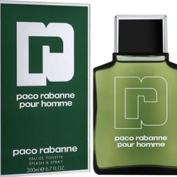 New  Paco Pour Homme Men's Eau de Toilette Spray, 6.7 oz.