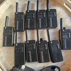 Lot of 10 Kenwood PKT-23 UHF 4CH Pocket Two Way Radios


