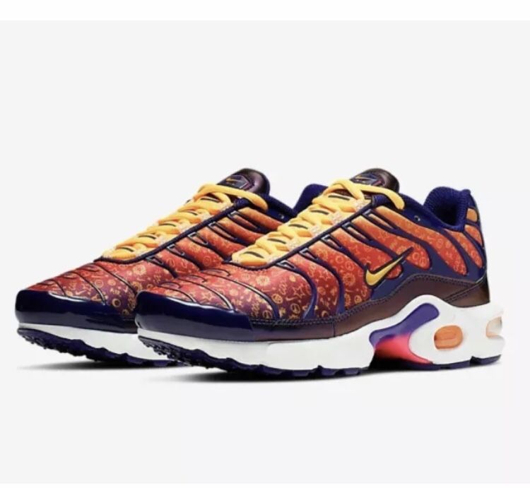 Nike Air Max Plus GS 'Back 2 School' Purple Orange CI9932-500 4Y NEW