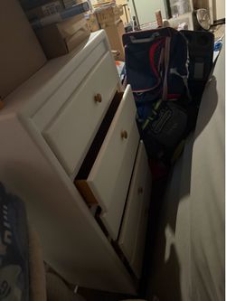 White painted dresser