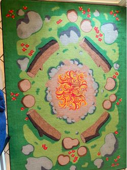 campfire rug