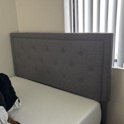 Full Size Bed Frame Gray 