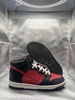 Nike dunk high black red vintage