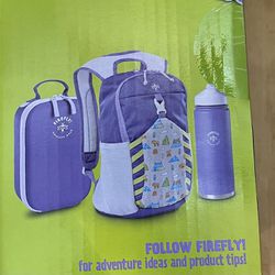 Firefly Camping Gear 10 ltr. Backpacking Backpack, Purple and Green
