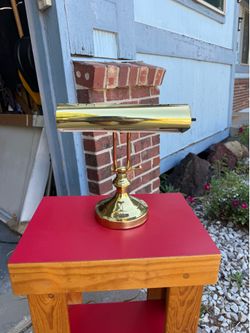 Brass Finish Piano/Banker’s Lamp