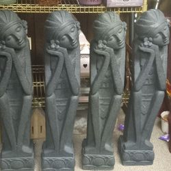 Awesome New Designer 38in Roman Lady Statues Very Detailed High Quality Masterpiece Made In Portugal 50 Each Or 175 For All Four