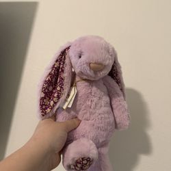 Thistlepop Blossom Luxe Bunny Jellycat Purple 