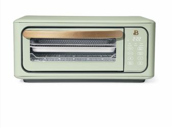 Beautiful Infrared Air Fry Toaster Oven, 9-Slice, 1800 W, Sage Green by Drew Barrymore
