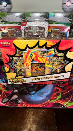 Pokemon Ascended Heroes Mega Emboar Ex Box