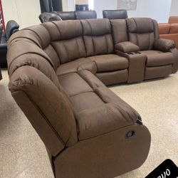 $39 Down  Reclining Sectional Sofa 