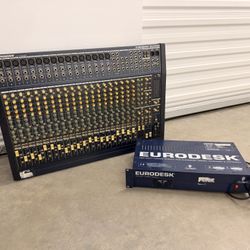 Behringer EURODESK MX2442A 24 Channel Mixer w/ Power Supply