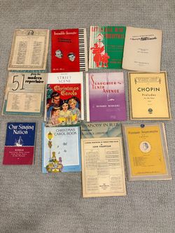 Piano sheet music books