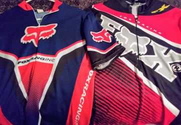 FOX BIKE JERSEYS (2) MEDS.