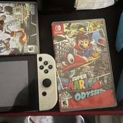 Nintendo Switch With 2 Games And 2 Controllers 