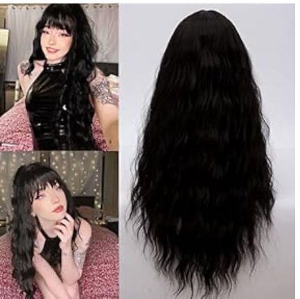 Black Wig With Bangs