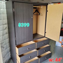 New Large Gray Wardrobe Closet Cabinet With 6 Drawers Available In Other Colors Come Visit Our Store In Paramount 