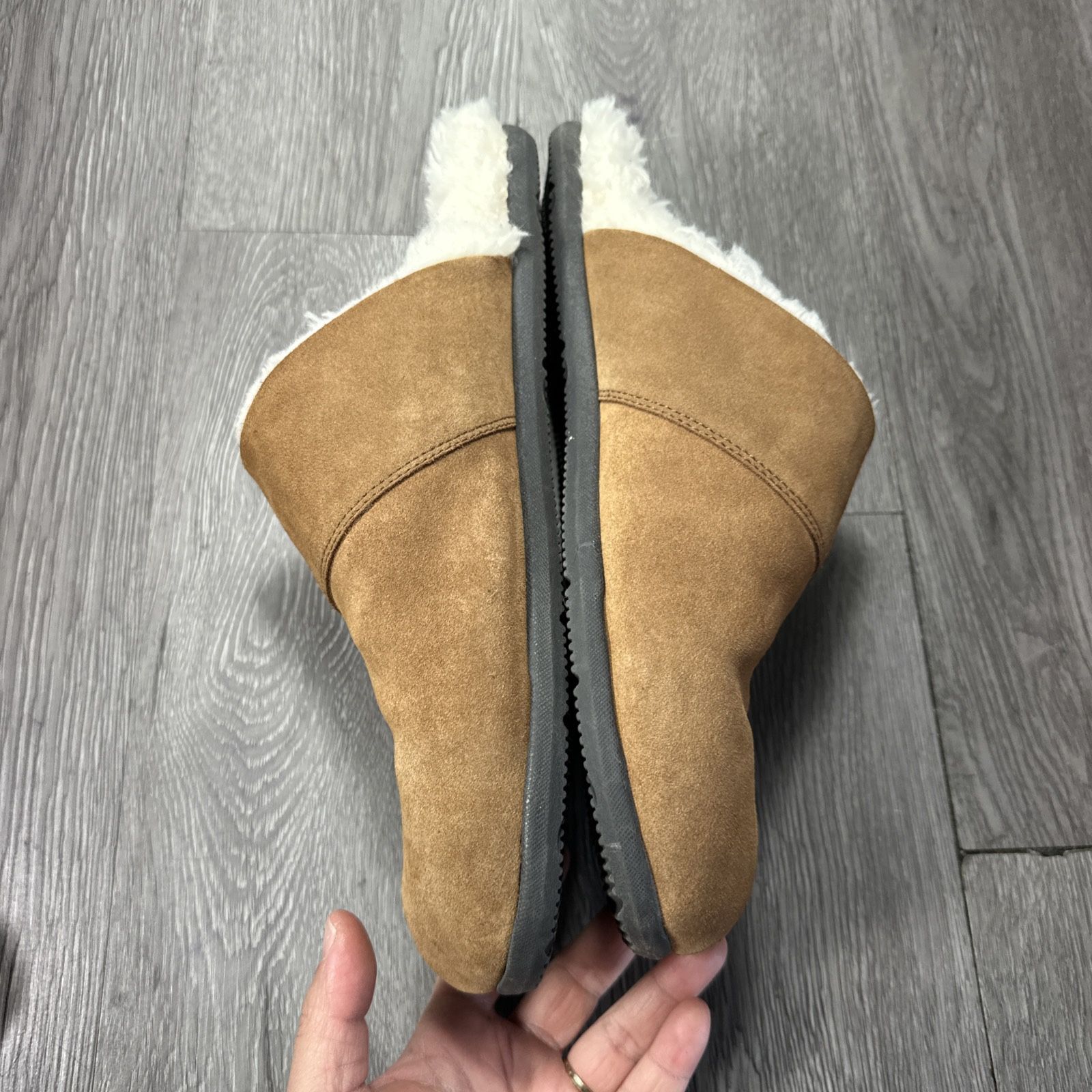Mens Alfons Orthotic Comfort Slipper Size 11 Brown Suede  display picture 2