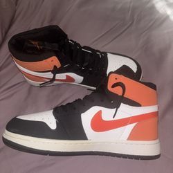 Orange, Black, And White Shoes