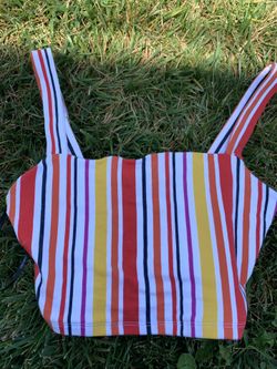 stripe crop top