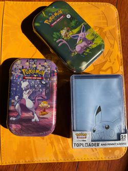 Pokémon TCG Mini Tins and Ultra Pro Toploaders Bundle