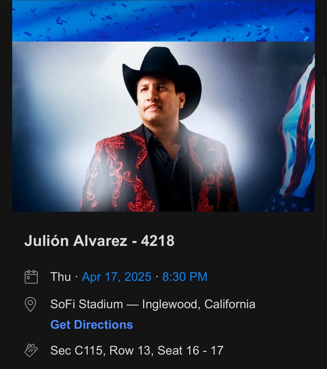 Julion Alvarez SOFI STADIUM 4/17