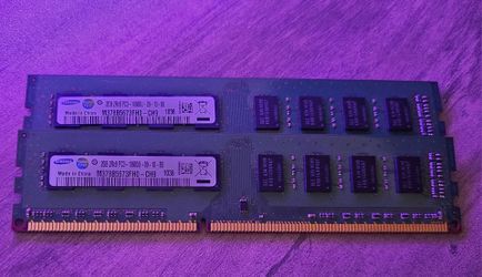 Samsung M378B5673FH0-CH9 4GB (2x2GB) DDR3 PC3-10600U 240pin DIMM RAM