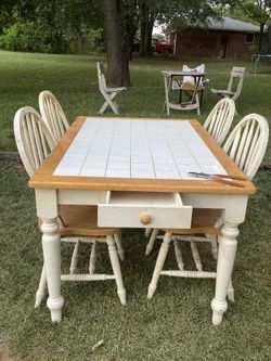 Table And 4 Chairs
