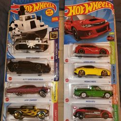 Hotwheels $2 to $6 each 