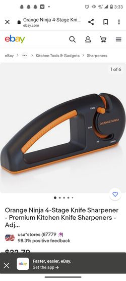 Orange Ninja 4-Stage Knife Sharpener for Sale in Fort Worth, TX - OfferUp