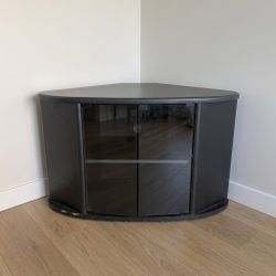 Corner tv stand entertainment center