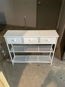 Organizer Shelf with 3 Fabric Drawers