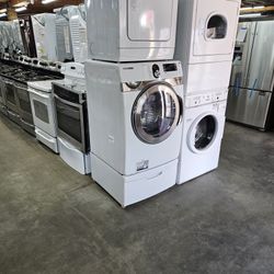 Huge Liquidation Store Full Of Nice Lightly Used Refurbished Reconditioned Certified Washer Dryer Fridge Stove Oven Stackable Free Warranty Only 65for
