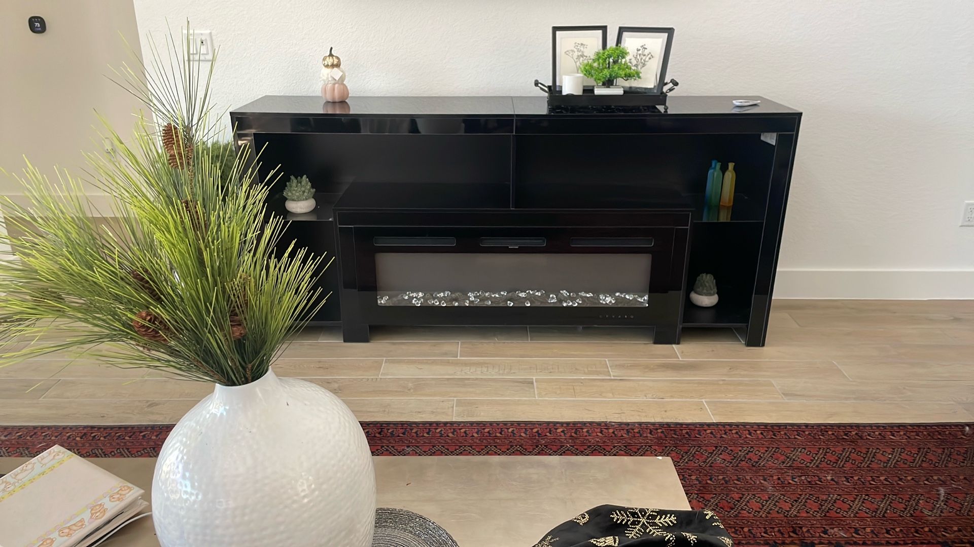 For Sale: Modern TV Stand with Electric Fireplace