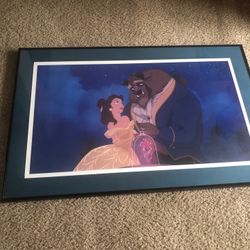 Disney Beauty and the Beast Framed Picture 
