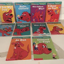 Clifford the Big Red Dog "Phonics Fun" paperback books