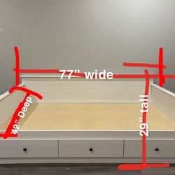 Twin Day-Bed Frame with Storage