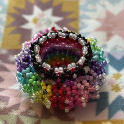 Rainbow Kandi Cuff 
