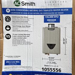 AO Smith Signature Series  190,000 BTU