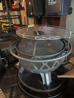 firepit with grill